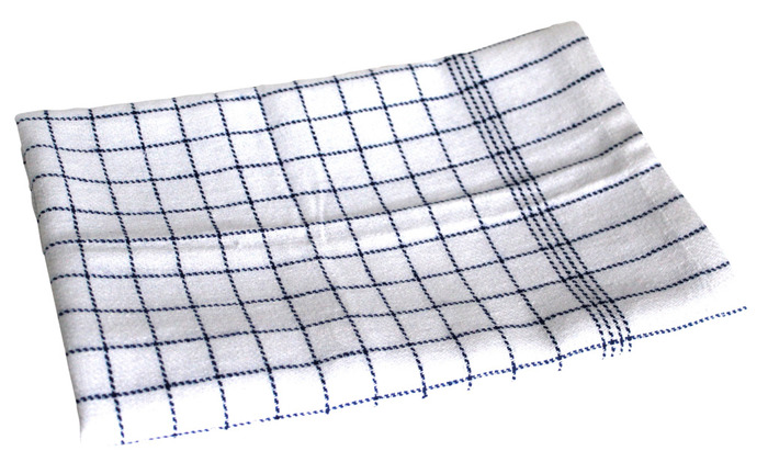 Viskestykke blåternet 50 x 100 cm - 3-pk. - G. Funder